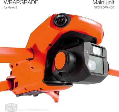 WRAPGRADE Skin Compatible with DJI Mavic 3 Pro (NEON Orange)
