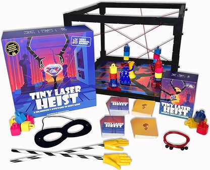 Tiny Laser Heist - A Hilariously Awkward 3D Heist Game Base + Expansion Pack 3+ Players Every Round is a Mini Escape Room