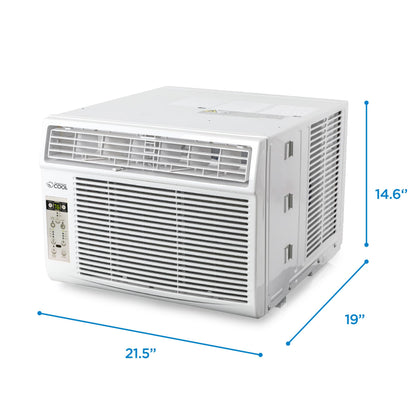 COMMERCIAL COOL 14,300 BTU Window Air Conditioner, Window AC with Full Function Remote Control and Electronic Thermostat, Air Conditioner Window Unit up to 700 Sq. Ft. with Energy Saver & Sleep Mode