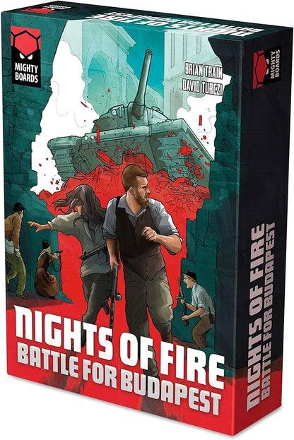 Mighty Boards: Nights of Fire: Battle for Budapest - Card Driven Board Game1956 Soviet Forces Vs Hungarian Revolutionaries Ages 14+ 1-3 Players