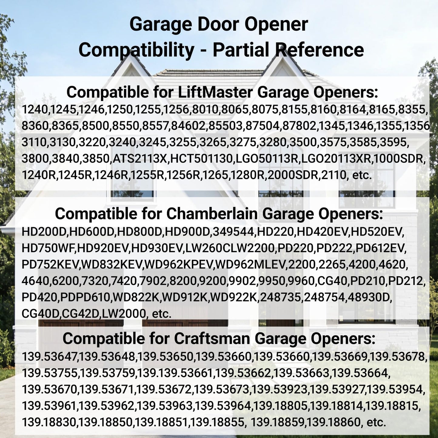 Garage Door Opener Keypad Compatible with Liftmaster Chamberlain Craftsman Garage Door Opener with 315/390 MHZ Learn Button Since 1993, Replace 877Max 878Max Garage Door Keypad Wireless Keyless Entry
