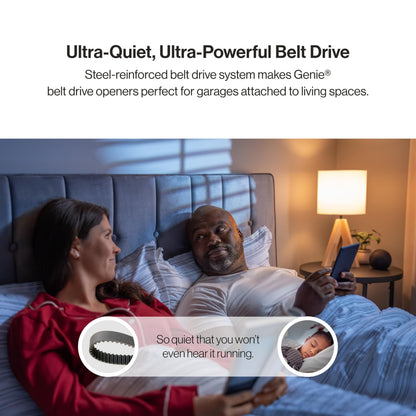 Genie QuietLift Connect – WiFi Smart Garage Door Opener with Added Wireless Keypad, ¾ HPC Smart Belt Drive – Compatible with Alexa and Google Assistant, Model 3053-TKV