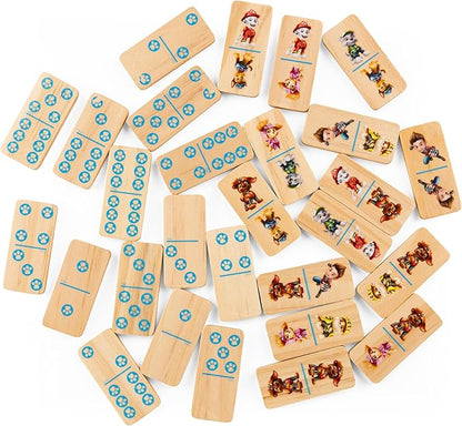 PAW Patrol: The Movie 4-Game Adventure City Pack Memory Match Pop-Up Wooden Dominoes &amp Lookout Games PAW Patrol Toys for Kids Ages 4 and up