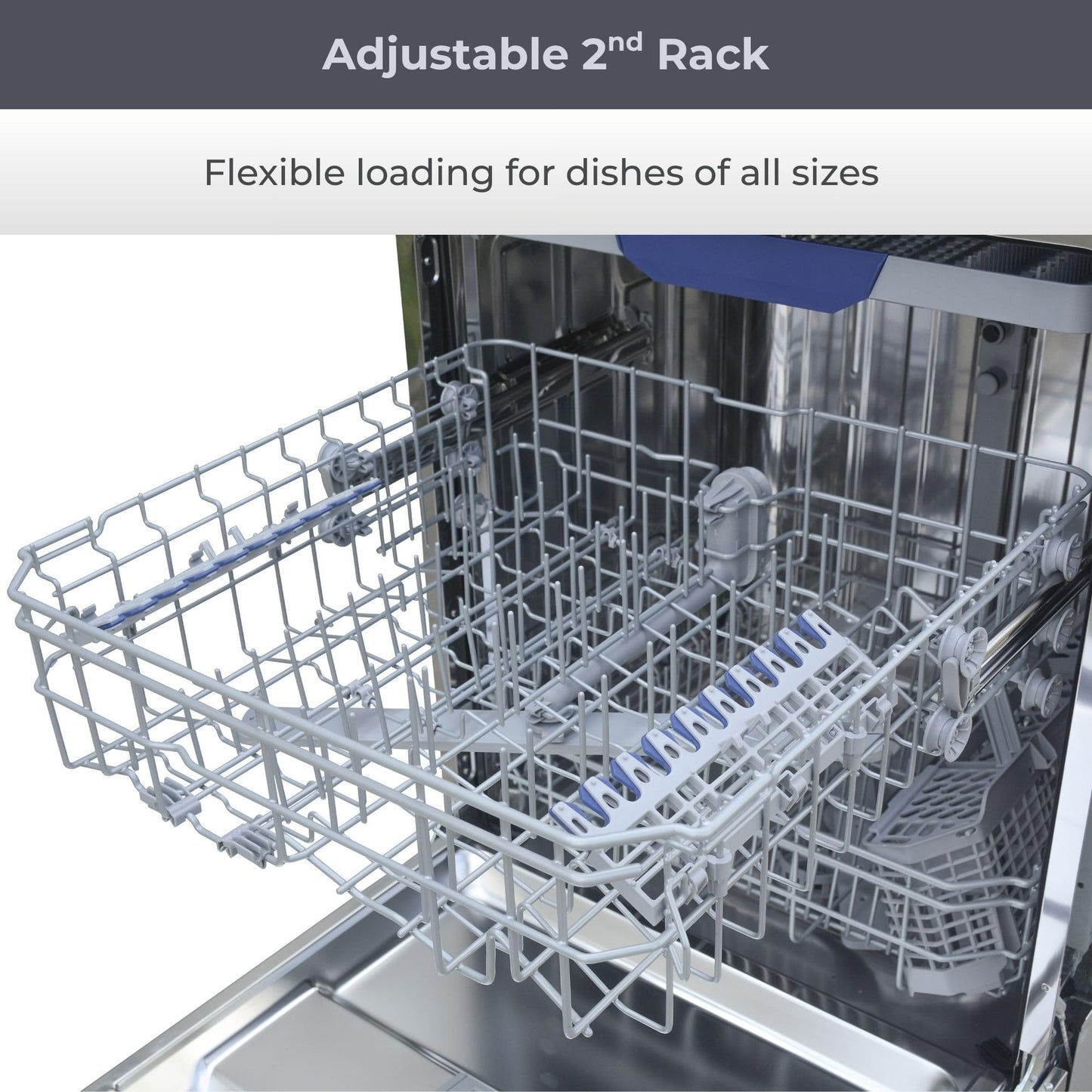 Kenmore 24" Built‑In Dishwasher with 3 Racks, Stainless Steel Tub, Top Control, Energy Efficient, Ultra‑Quiet 49 dBA, High‑Capacity Dishwasher – Stainless Steel