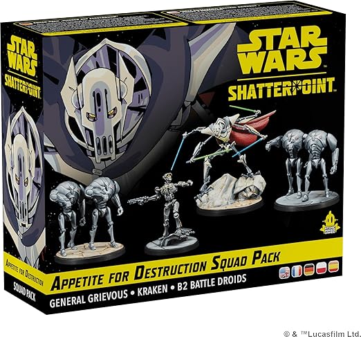 Star Wars Shatterpoint Appetite for Destruction SQUAD PACK - Tabletop Miniatures Game Strategy Game for Kids and Adults Ages 14+ 2 Players 90 Minute Playtime Made by Atomic Mass Games