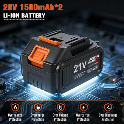 Cordless Bag Closing Machine with 2x3.0A Batteries, Brushless Motor, Battery Bag Sewing Machine Portable Bag Closer Stitcher Packing Machine for Feed Sacks, Rice Bags, Burlap Sack
