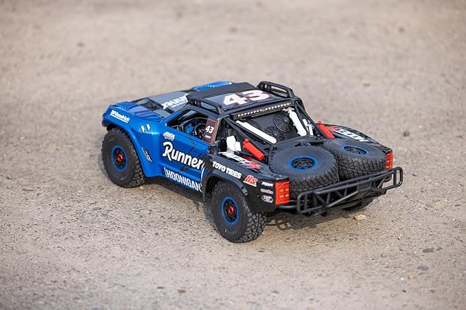 FSRC RC Truck1/7 Model TT 6S/8S Blue/Red High-Speed Off-Road Desert Truckr RC car Short-Course Truck 4WD 100km/h+(8S-Blue)