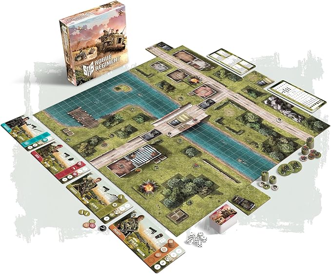 Word Forge Games: SAS Rogue Regiment - Core Game Strategy Board Game WWII Stealth Action Game Military Theme Ages 14+ 1-4 Players 60 Min