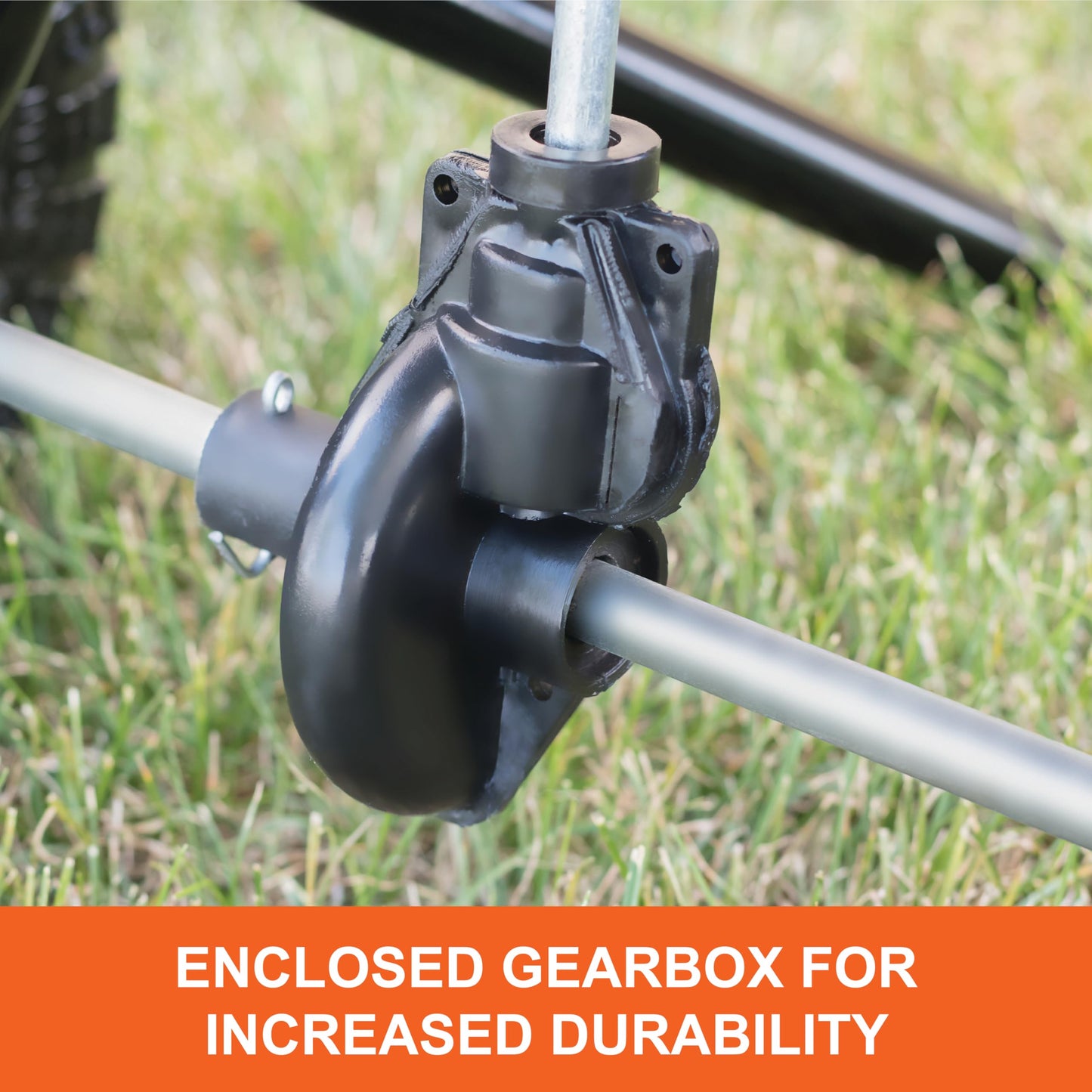 Agri-Fab Push Spreader Pro for Seed, Fertilizer and Lawn Care, 85 lb Capacity with 10 Ft Spread Width and Pneumatic Tires