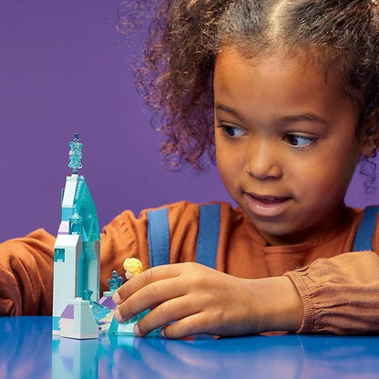 LEGO Disney Elsa's Castle Courtyard 43199 Building Set Disney Frozen Ice Castle with Princess Elsa Mini Doll Figure Disney Princess Toy Set for Kids Age 5+ Great Gift for Birthday or Any Time
