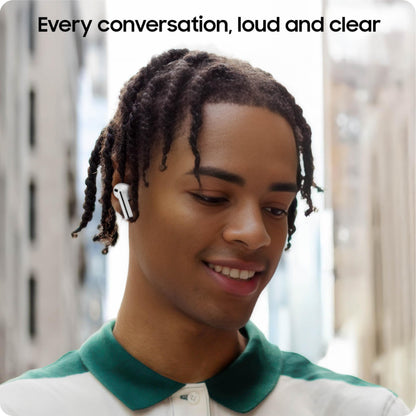 SAMSUNG Galaxy Buds 3 FE (2025) True Wireless Bluetooth Earbuds, Active Noise Cancellation, Powerful Sound, Clear Calls, Long Lasting Battery, Hands Free AI, Gray [US Version, 2 Year Warranty]