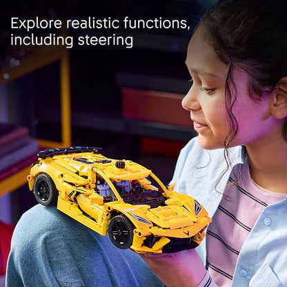 LEGO Technic Chevrolet Corvette Stingray Toy Car - Building Toy Set for Kids Boys and Girls Ages 9+ - Model Car Kit for Display - Gift Idea for Birthday - 42205
