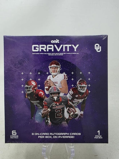 2025 Onit Gravity College Football Card Breaker Edition Box (Oklahoma Sooners)