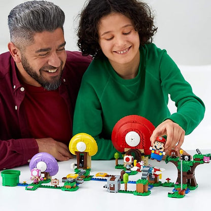 LEGO Super Mario Toad's Treasure Hunt Expansion Set 71368 Building Kit Toy for Kids to Boost Their Super Mario Adventures with Mario Starter Course (71360) Playset (464 Pieces)