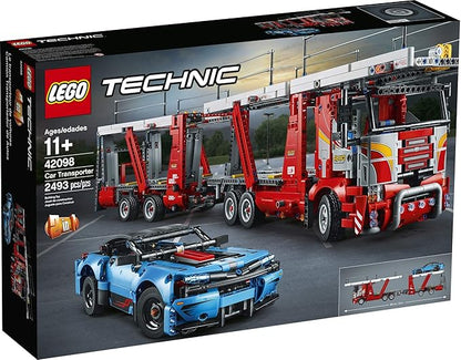 LEGO Technic Car Transporter 42098 Toy Truck and Trailer Building Set with Blue Car Best Engineering and STEM Toy for Boys and Girls (2493 Pieces)