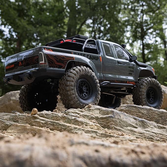 Axial RC Truck 1/10 SCX10 III Base Camp 4X4 Rock Crawler Brushed RTR (Battery and Charger Not Included) Gray AXI-1375T2