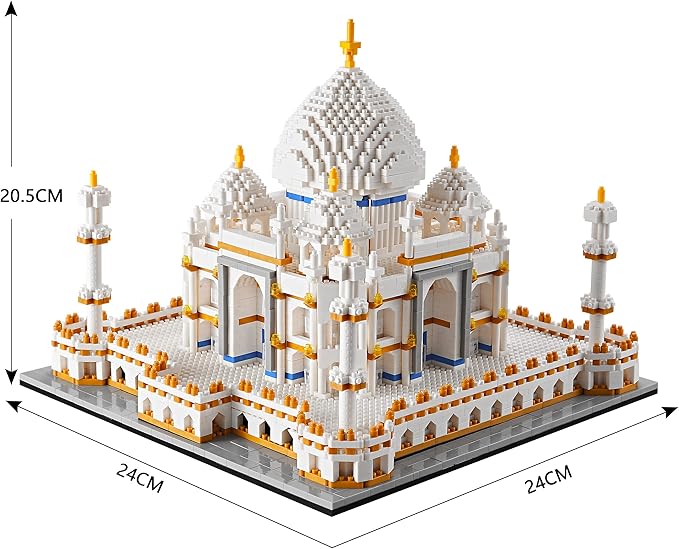 World Famous Architecture Taj Mahal Micro Building Block Set for Adults Age of 14+ - 3950PCS