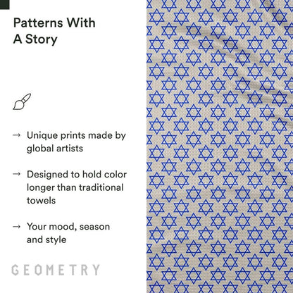 GEOMETRY Christmas Kitchen Towels - Quick Dry Microfiber Cloth Dish Towels for Kitchen Drying - Premium Quick Dry Towel - Sparkling Night