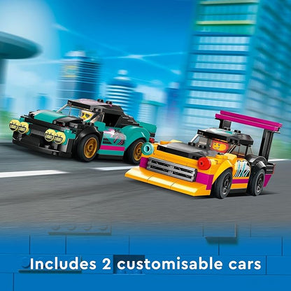 LEGO City Custom Car Garage 60389 Toy Garage Building Set with 2 Customizable Cars and Car Accessories Pretend Play Mechanic Toy with 4 Minifigures Gift Idea for Christmas for 6 Year Old Kids