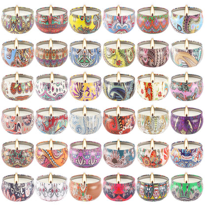 CLTNIKET Scented Candle Gifts Set 36 Pack Soy Wax Travel Tin Jar Candles for Home 2.5 OZ Scented Candles for Mom for Christmas, Birthday, Thanksgiving, Mother's Day.