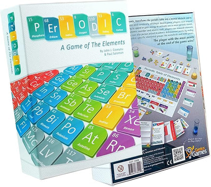 Periodic: A Game of the Elements | Periodic Table Board &amp Card Game About Atoms Elements &amp Compounds | A Strategy Board Game for Gamers &amp Educational Science Game for Kids or Family Game