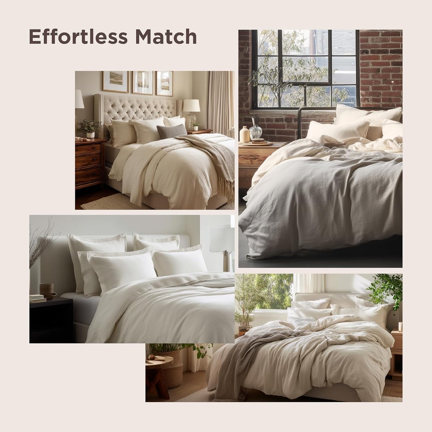 Bedsure Khaki Duvet Cover Set - Extra Soft King Size 3-Piece Bedding, 104x90 Inches with Zipper Closure & 2 Pillow Shams