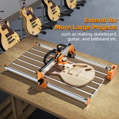 FoxAlien Masuter Pro CNC Router Machine with 40x80cm Extension Kit for Working Area Extend