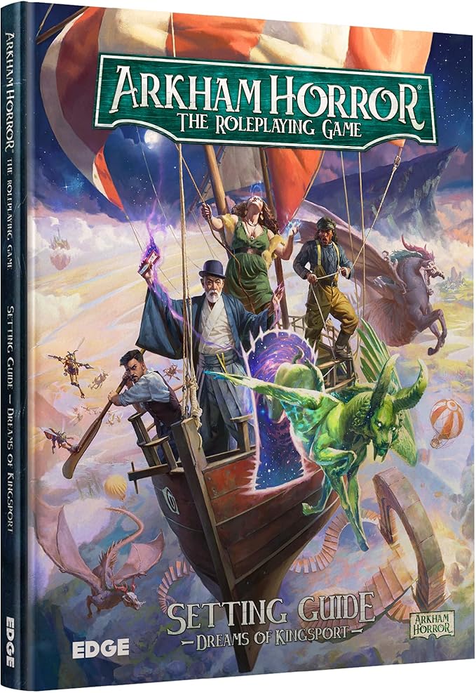 Asmodee Arkham Horror The Roleplaying Game Dreams of Kingsport Setting Guide - Immersive RPG for Kids &amp Adults Ages 14+ 2-6 Players 1+ Hour Playtime