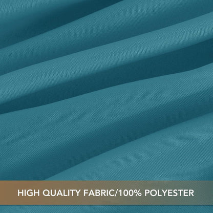 sancua Teal Tablecloths for 6 Foot Rectangle Tables, 8 Pack - Washable Polyester Fabric Table Cloth for Wedding Party, Birthday, Banquet Reception, 54x108 Inch