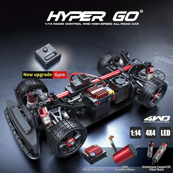 Mjx Hyper go Brushless Rc Cars 14302 4wd Rc Car All-Road RC Drift Car1/14 High Speed Electric Rc Cars Drift for Adults