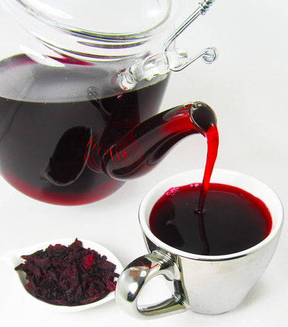 Wild Hibiscus Heart Tea | Premium Herbal Blend with Hibiscus & Botanicals (1.1 oz) | Caffeine-Free Wellness Tea | Rich in Flavor & Antioxidants [Pack of 6]
