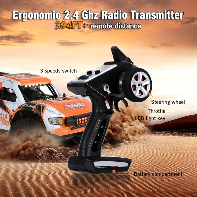 GoolRC 1:14 Brushless RC Trucks 70 KMH High Speed 4WD RTR Fast RC Cars All Terrain 2024 New Upgrade Electric Off-Road Remote Control Truck with 2 Batteries Vehicle Car Toys Gifts