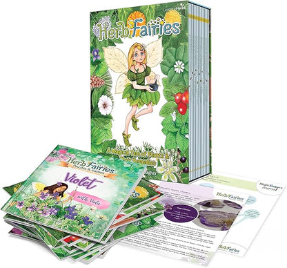 Herb Fairies: 13 Plant Story Books Set &amp Digital Learning System – Explore Plants Through Educational Stories – Includes Audiobooks Printables Crafts Puzzles &amp Games