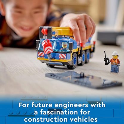 Lego 60324 City Off-Road Crane Crane and Truck Toy with Hooks Buildable Vehicle Toy for Boys and Girls from 7 Years Gift for Children and Fans of Construction Vehicles