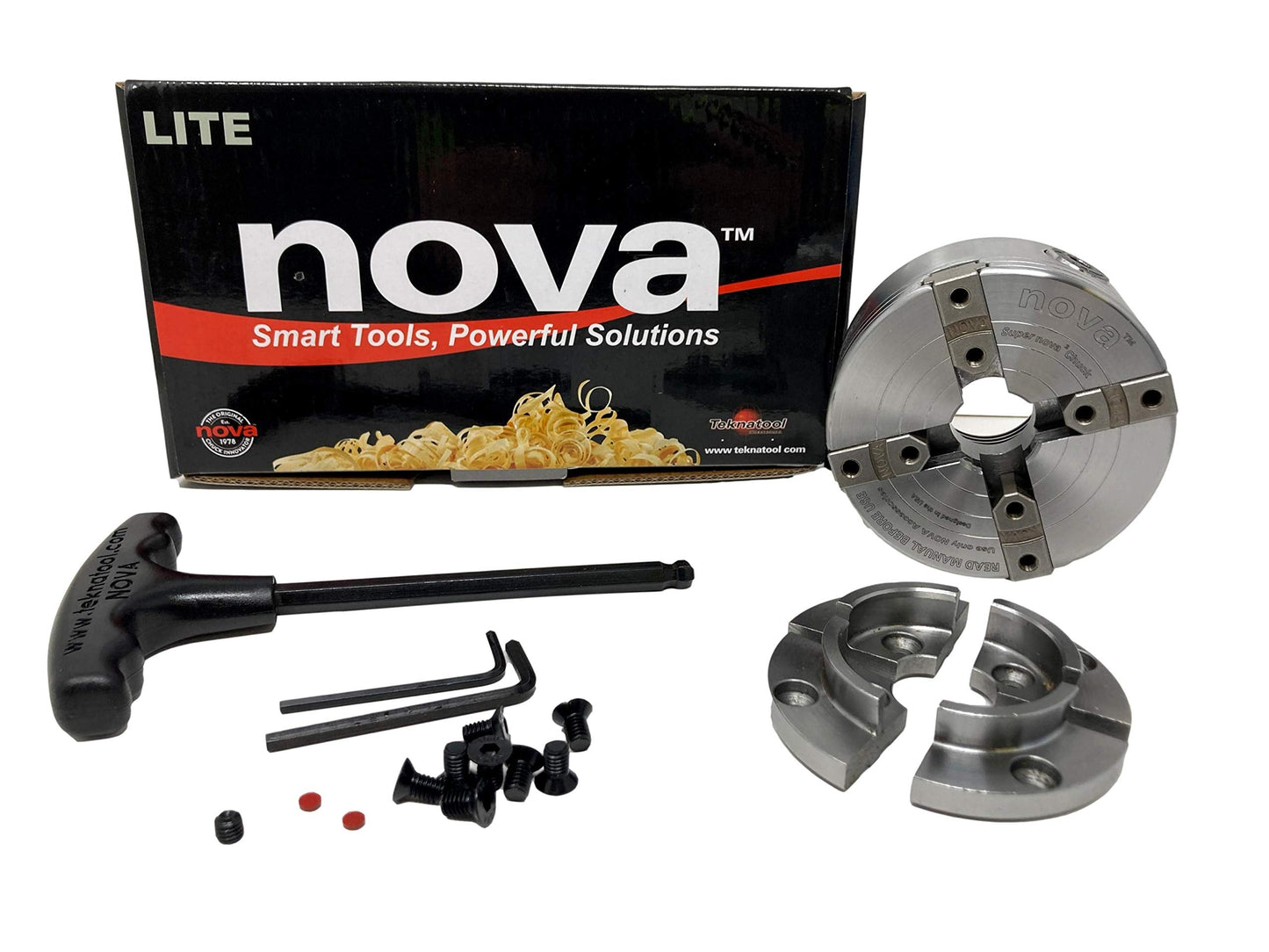 NOVA 23264 Supernova 2 (SUPERNOVA2) Lite Wood Lathe Chuck with 2" Jaw Set, Insert Version (Requires Nova Adapter Insert sold separately)