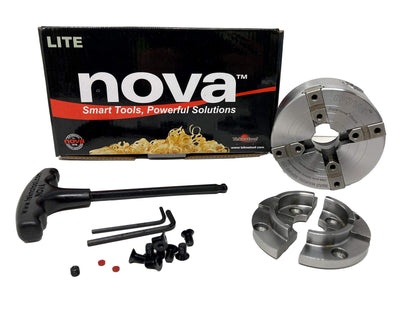 NOVA 23264 Supernova 2 (SUPERNOVA2) Lite Wood Lathe Chuck with 2" Jaw Set, Insert Version (Requires Nova Adapter Insert sold separately)