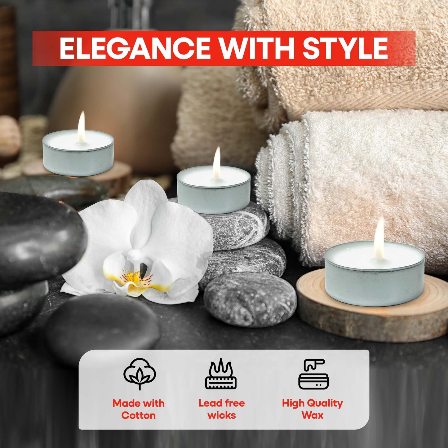Price's - Maxi Tealights - Pack of 12 - Unscented - 10 Hour Burn Time - Quality White Wax