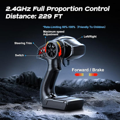 RC Cars 1:18 Entry-Level RC Car for Adults &amp Boys All-Metal drivetrain Off-Road RC Racing Truck 40 km/h Carros de Control Remoto 4x4 with 2 Batteries Fast Remote Control Car for Adults