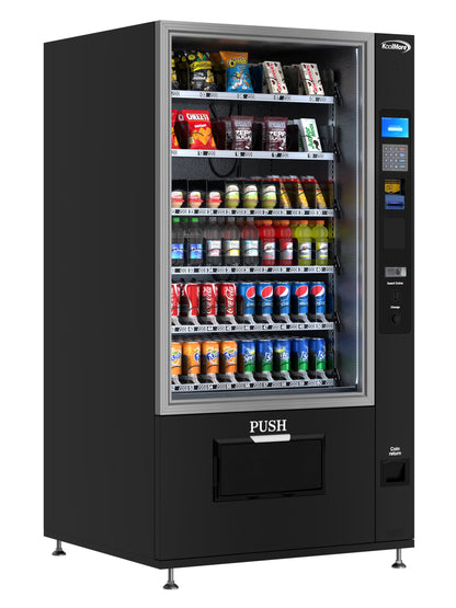 KoolMore Refrigerated Snack Vending Machine with 60 Slots and Coin/Bill Acceptor in Black (KM-VMR-40-BC)