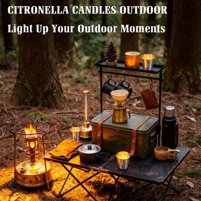 Citronella Candles Outdoor,8 Pack Soy Wax Citronella Candles (Total 40oz),Single Wick Patio Candle,200+ Hour Total Burn Time for Camping,Picnic,Backyard & Balcony