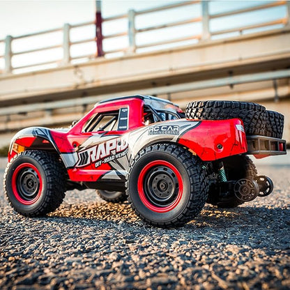 RC Cars 1:14 RC Truck 30 MPH 4WD Remote Control Car All Terrain Trophy Car for Adults Boys Teens Fast 50 Mins Play Off-Road RC Buggy Big Short Course Monster Truck with 2 Batteries (RTR)