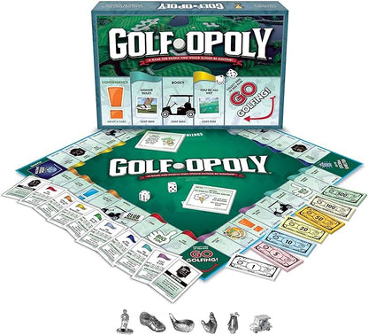 Outset Media Golf-Opoly Board Game - A Property Trading Game for People Who Would Rather Be Golfing! - for 2 to 6 Players Ages 8 and up