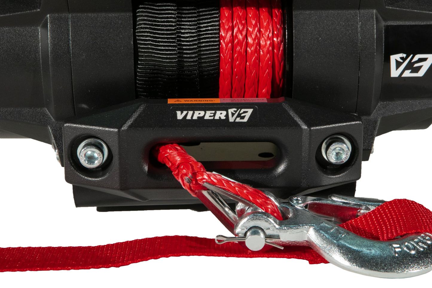 VIPER V3 6000lb UTV/ATV Military Grade Winch with 40 feet Black Synthetic Rope. Wireless & IP68 Waterproof. USA Powersports Company.