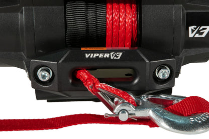 VIPER V3 6000lb UTV/ATV Military Grade Winch with 40 feet Black Synthetic Rope. Wireless & IP68 Waterproof. USA Powersports Company.
