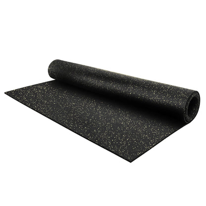 Flooring Inc 1/4" Tough Rubber Flooring Roll | Flexible Recycled Rubber Mats for Home Gym, Sheds, Horse Stall or Trailer | Heavy Duty Rubber Mat - 4'x10' - Tan