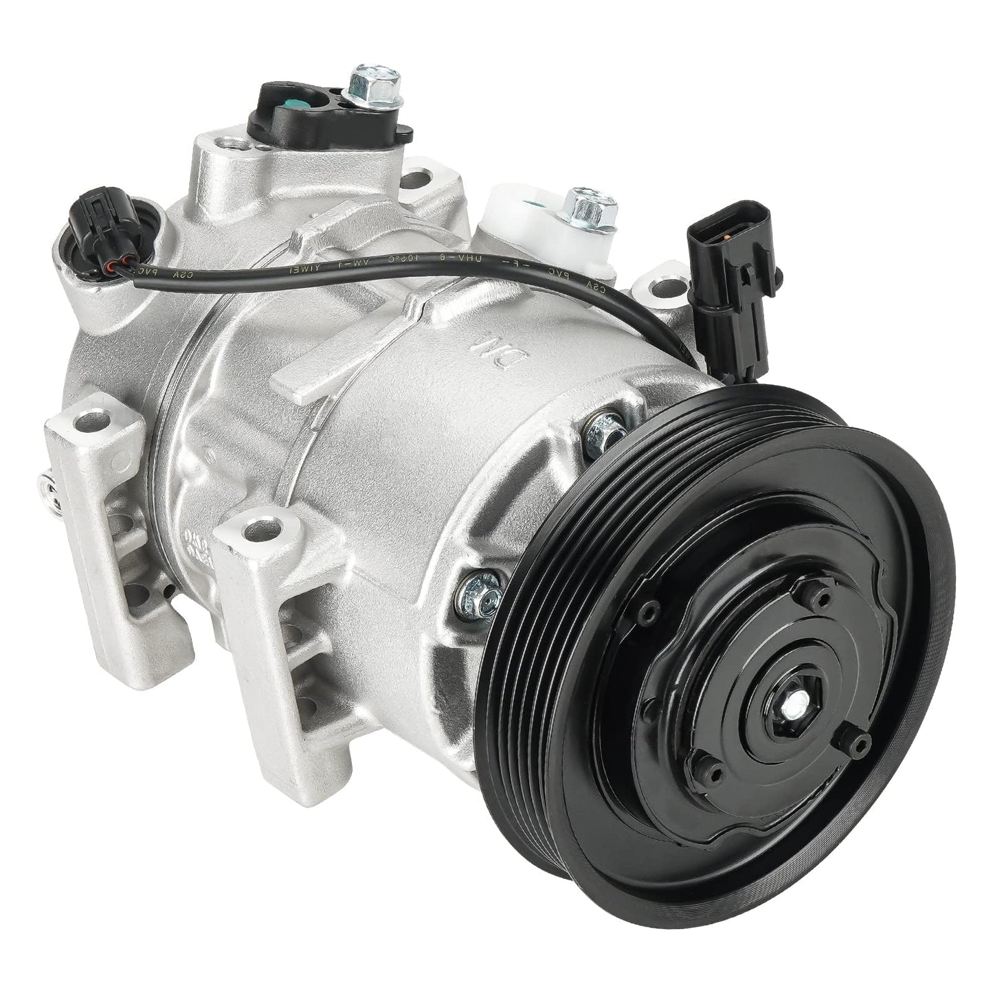 New AC Air Condition Compressor w/Clutch for Hyundai Accent 2012-2017 1.6L (ONLY Automatic Temperature Control, no Manual), for Kia Rio 2012-2017 1.6L, for CO20765C, DVE12 Style