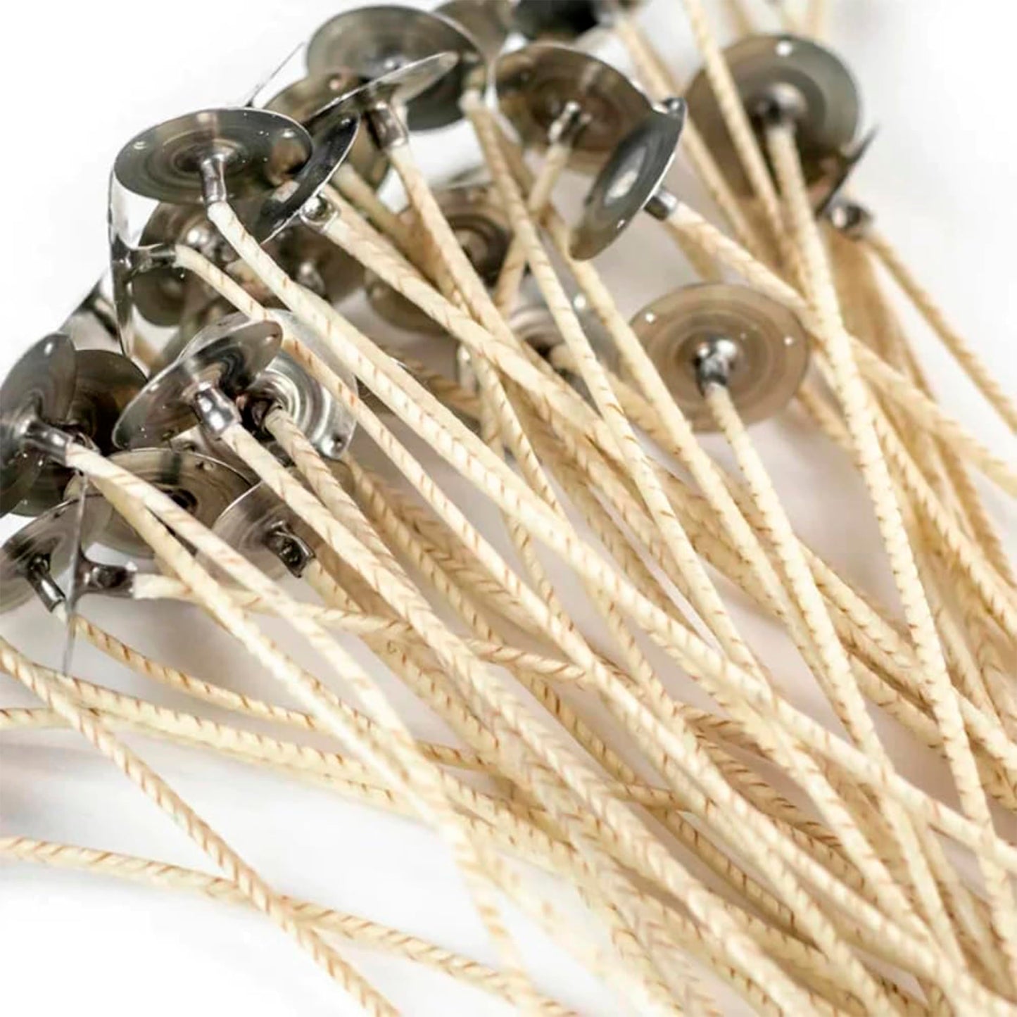 EAP Innovations 6" Eco Candle Making Wicks, Self-Trimming Design, Coreless Cotton Wicks for Candle Making, Ideal for DIY, Ideal for Low Melt-Point Waxes, Size ECO-6, Pack of 100