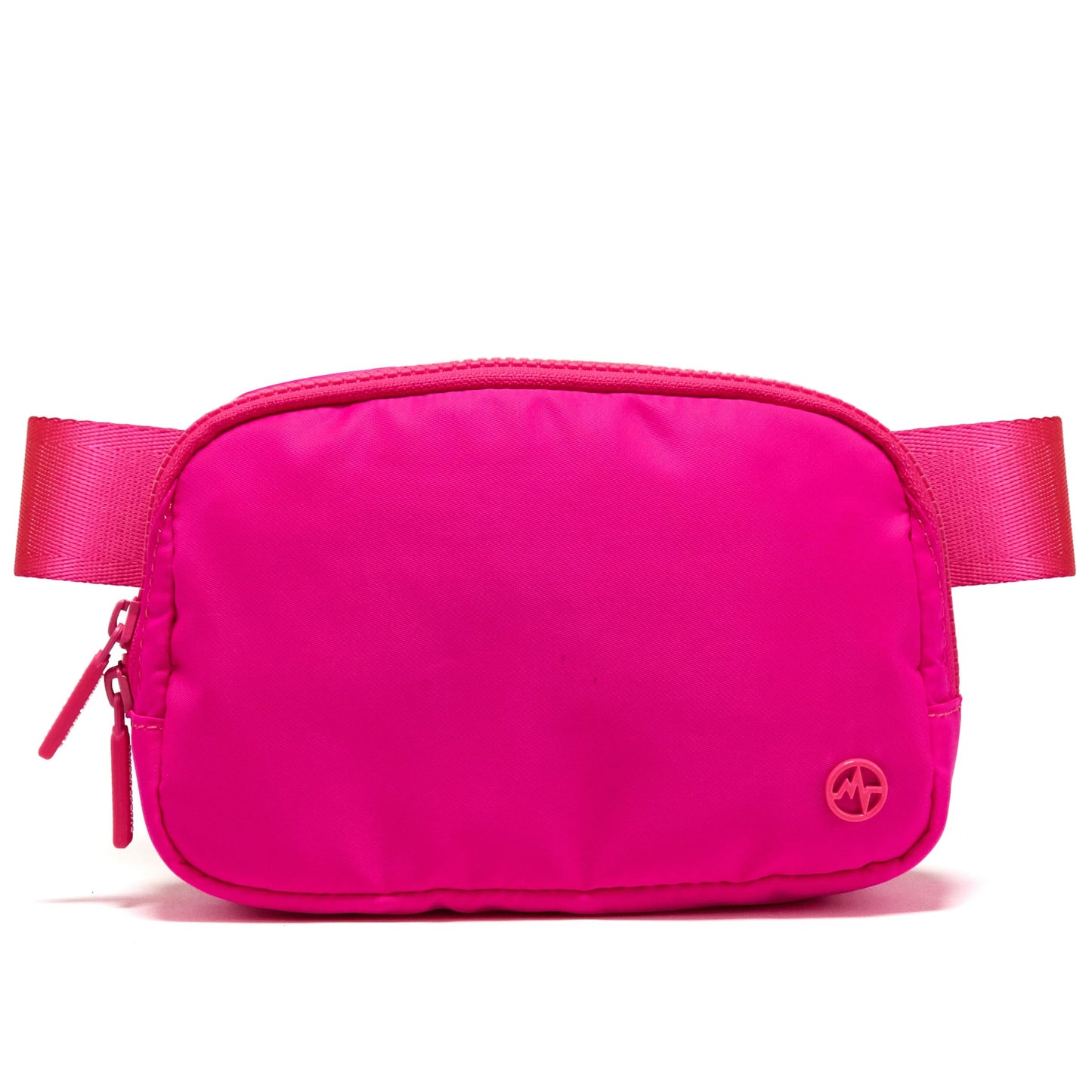 Pander Two Way Zipper Fanny Pack Nylon Everywhere Belt Bag for Women, Water Repellent Waist Packs, Crossbody Bags with Adjustable Strap (Black).