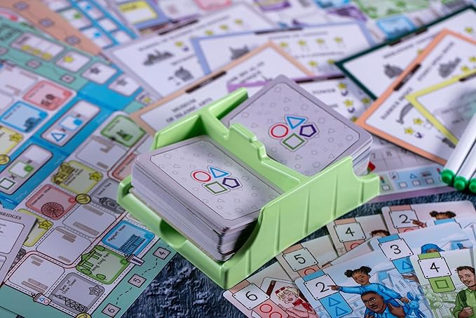 CrowD Games | En Route: A Stroll &amp Write Game | Flip and Write | Tourism | Route Building | for Adults and Families| Solo Mode Included | 1-4 Players | Ages 14 and up | Average Playtime 30 min