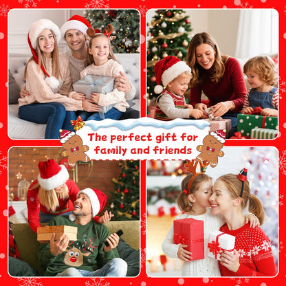 Christmas Snow Globe, Christmas Decorations Indoor, Glittering Santa Snow Scene with Music and 6H Timer, USB Lined/Battery Operated, Christmas Lantern for Holiday Decorations, Tabletop Decor for Home